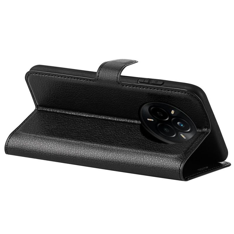 Kožený Kryt Realme 14 Pro 5g Klasická Umělá Kůže Liči