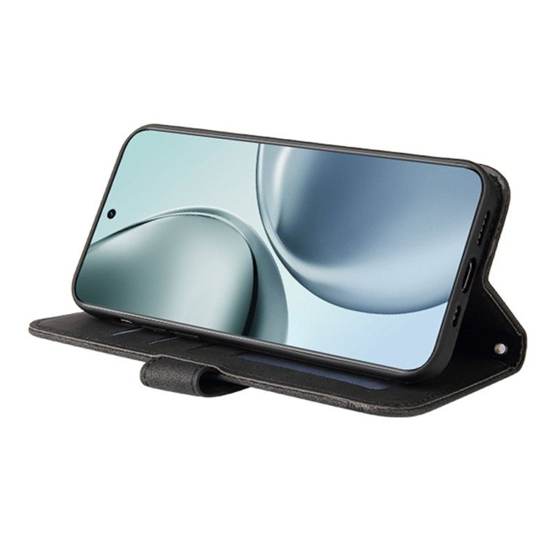 Kožený Kryt Realme 14 Pro 5g Semišový Efekt S Nýty