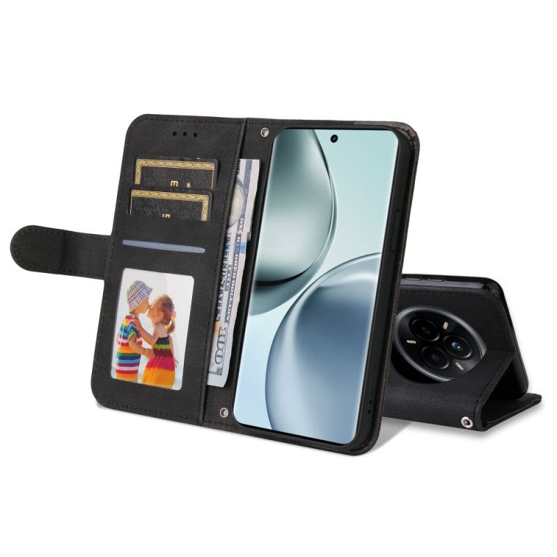 Kožený Kryt Realme 14 Pro 5g Semišový Efekt S Nýty