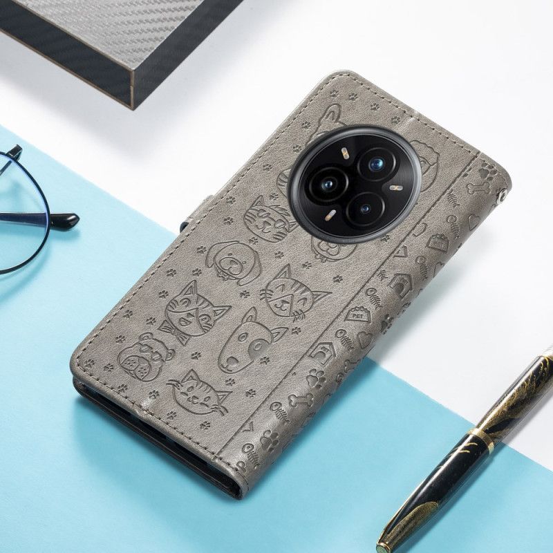 Peněženková Pouzdra Realme 14 Pro 5g Kryty Na Mobil Animovaná Zvířata