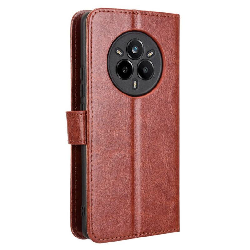 Peněženková Pouzdra Realme 14 Pro 5g Kryty Na Mobil Okázalá Umělá Kůže