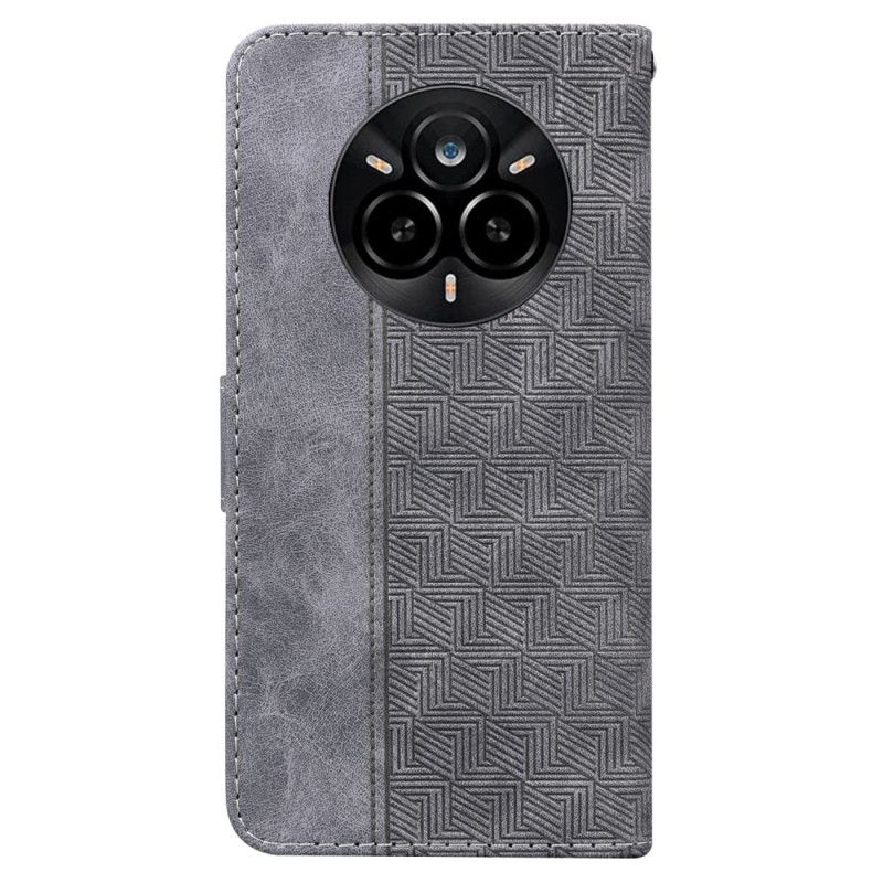 Peněženková Pouzdra Realme 14 Pro 5g Kryty Na Mobil Tkaný Vzor