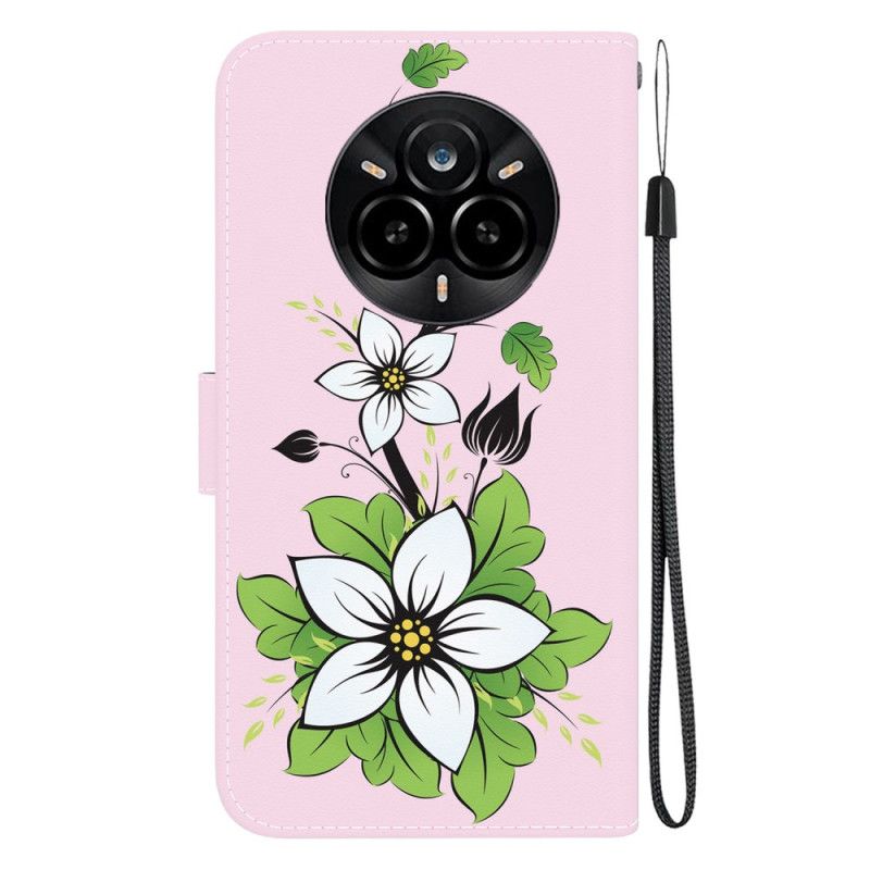 Peněženková Pouzdra Realme 14 Pro 5g Kryty Na Mobil Vzor Lilie