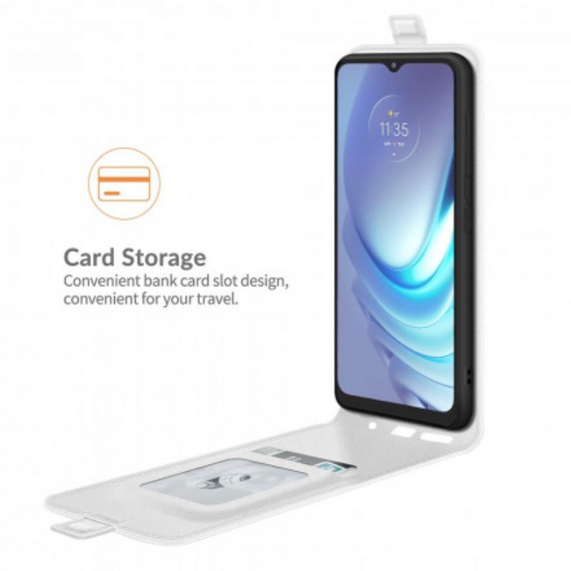 Flipové Pouzdro Na Moto G50 Kožené Pouzdro Efekt Vertikální Klapky Kůže