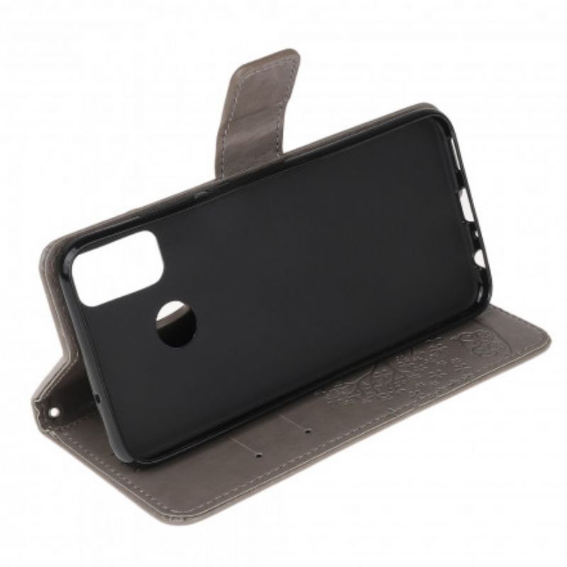 Flipové Pouzdro Na Moto G50 Na Lana Tanga Strom A Sovy