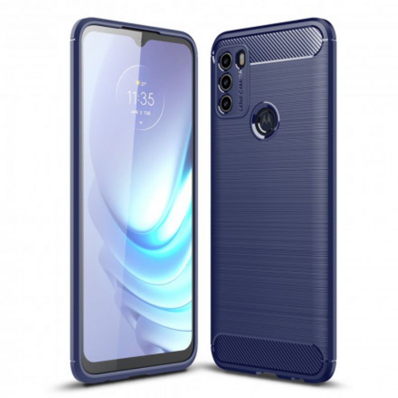Kryt Na Moto G50 Kartáčované Uhlíkové Vlákno