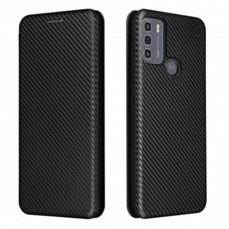 Kryty Na Mobil Na Moto G50 Flipové Pouzdro Silikonový Uhlík