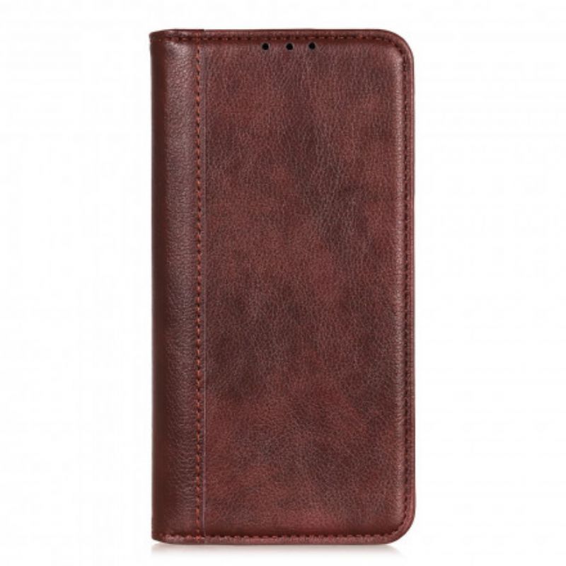 Kryty Na Mobil Na Moto G50 Flipové Pouzdro Verze Litchi Split Leather
