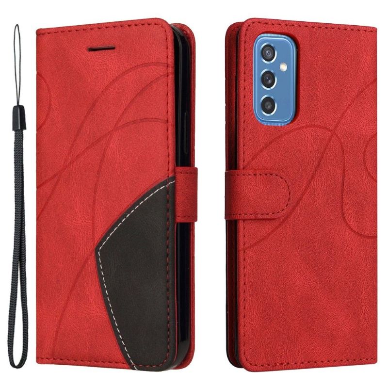 Flipové Pouzdro Na Samsung Galaxy M52 5G Dvoubarevné Umělecké