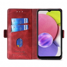 Flipové Pouzdro Na Samsung Galaxy M52 5G Keyunfei Faux Leather Bicolor