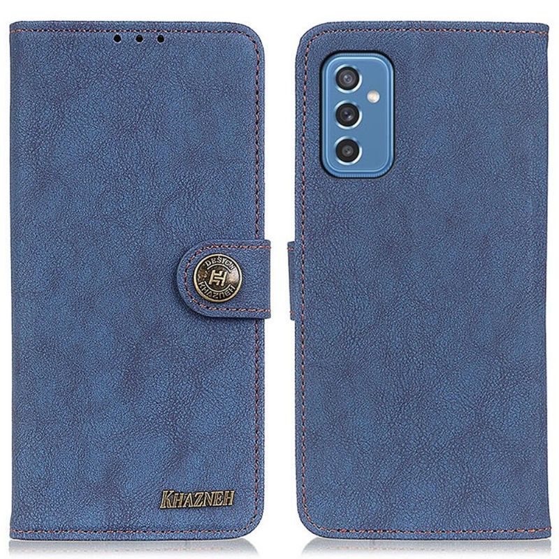 Flipové Pouzdro Na Samsung Galaxy M52 5G Khazneh Retro Kožený Efekt