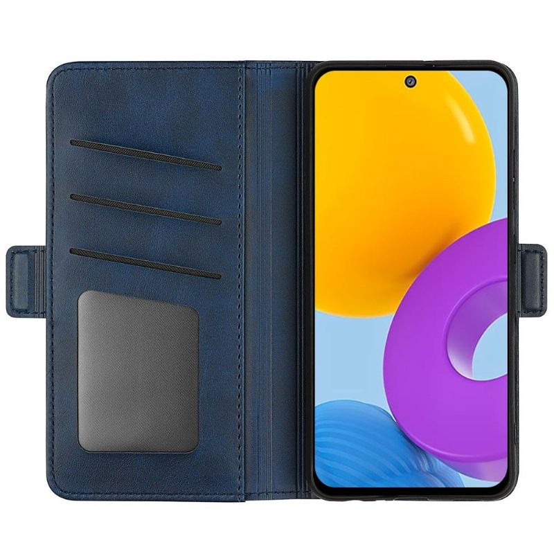 Kožené Pouzdro Folio Na Samsung Galaxy M52 5G Peněženkové Pouzdro Matná Umělá Kůže