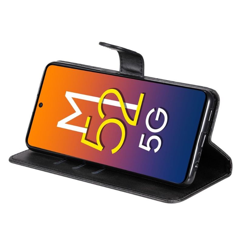 Kožené Pouzdro Na Samsung Galaxy M52 5G Peněženkové Pouzdro Peněženka Elena