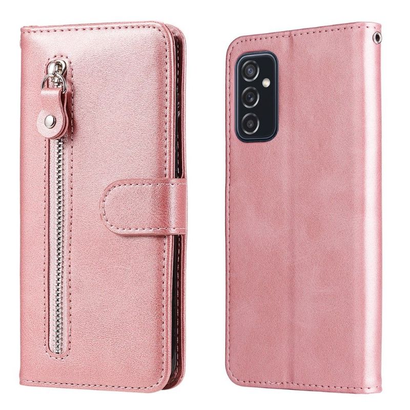 Kožené Pouzdro Na Samsung Galaxy M52 5G Peněženkové Pouzdro Peněženka Elena