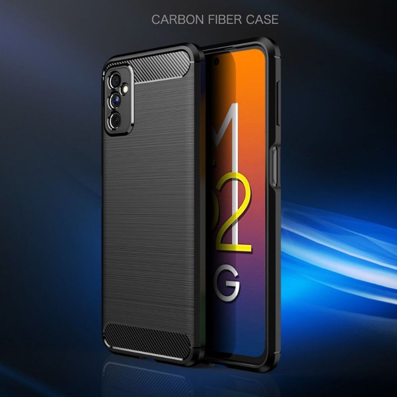 Kryt Na Samsung Galaxy M52 5G Flexibilní Kartáčovaný Efekt