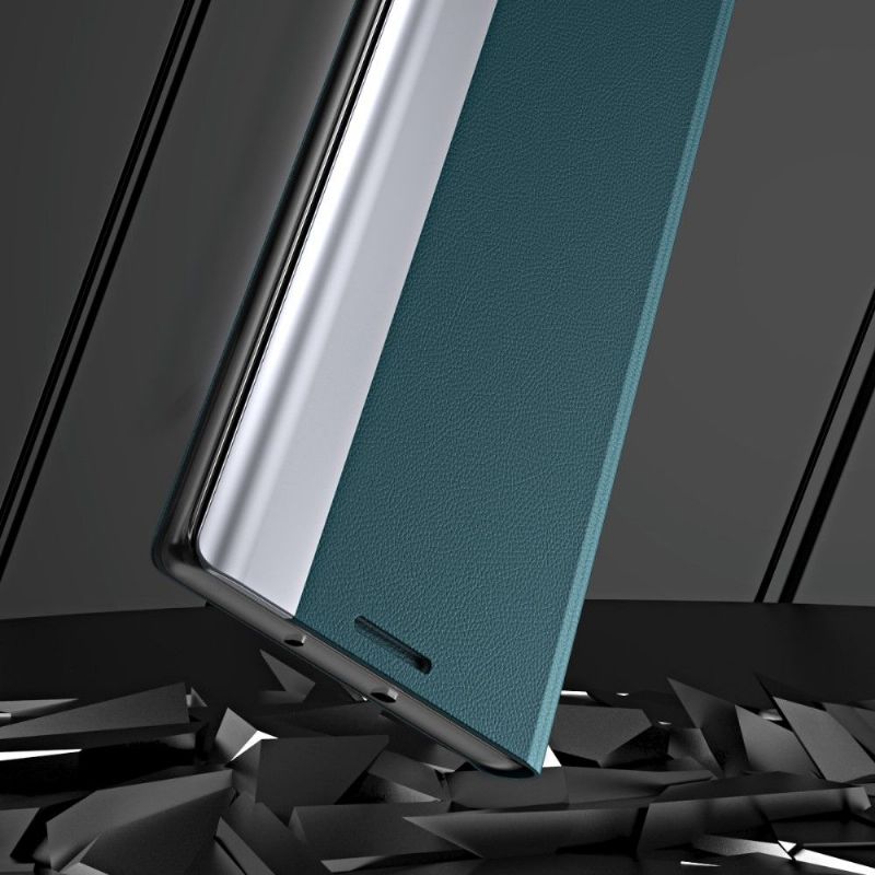 Pouzdra Na Samsung Galaxy M52 5G Obchodní Magnet S Koženým Efektem