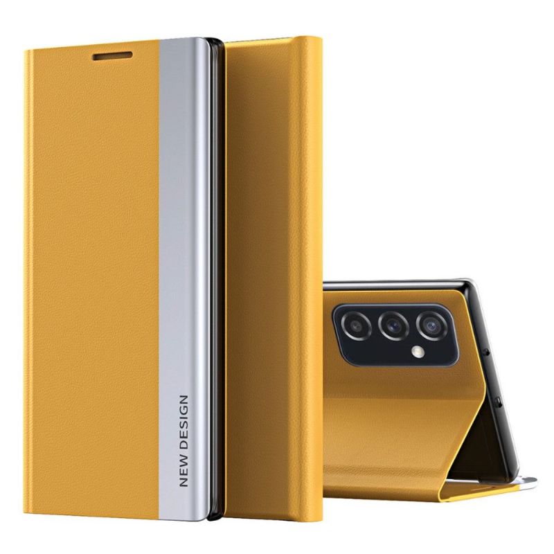 Pouzdra Na Samsung Galaxy M52 5G Obchodní Magnet S Koženým Efektem