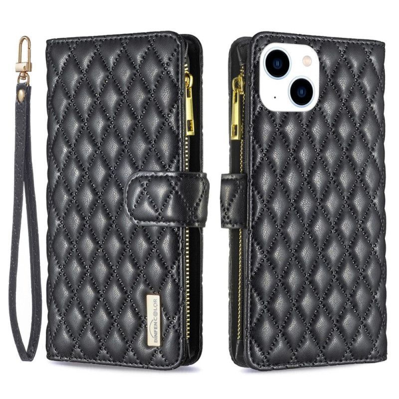 Flipové Pouzdro Na iPhone 14 Binfen Barevný Styl Prošívané
