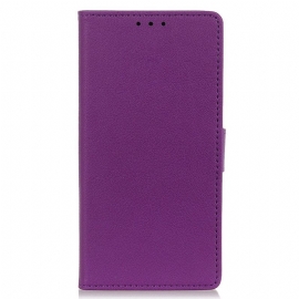 Flipové Pouzdro Na iPhone 14 Klasická Umělá Kůže