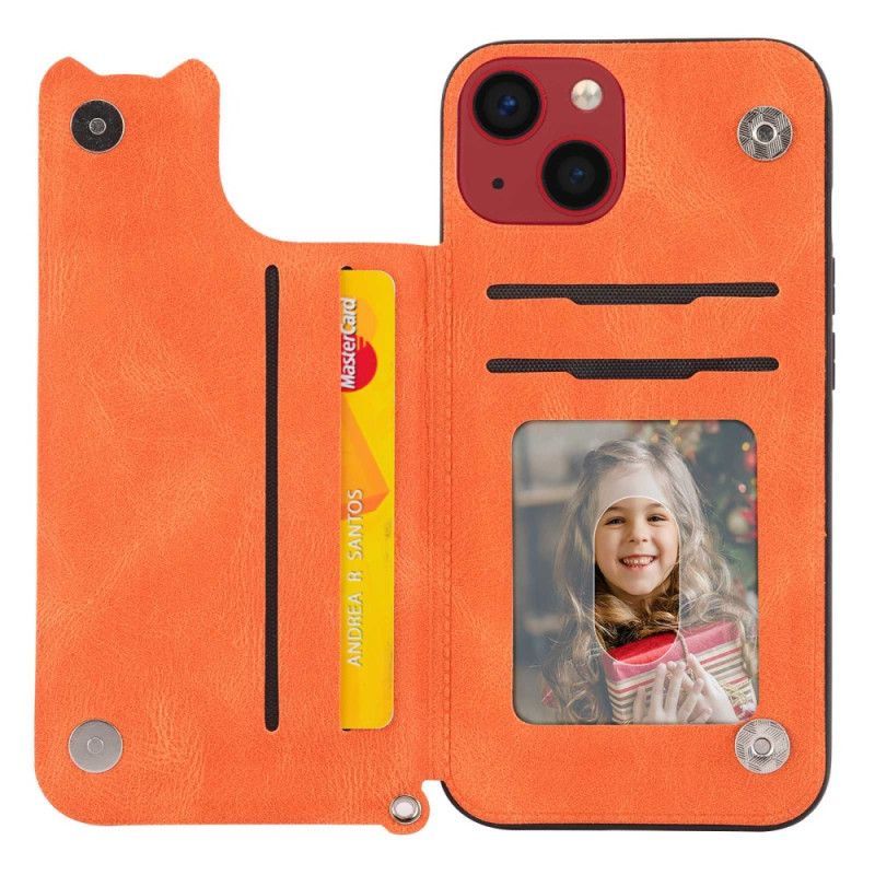 Kryt Na iPhone 14 Na Lana Držák Karet Mandala Strap