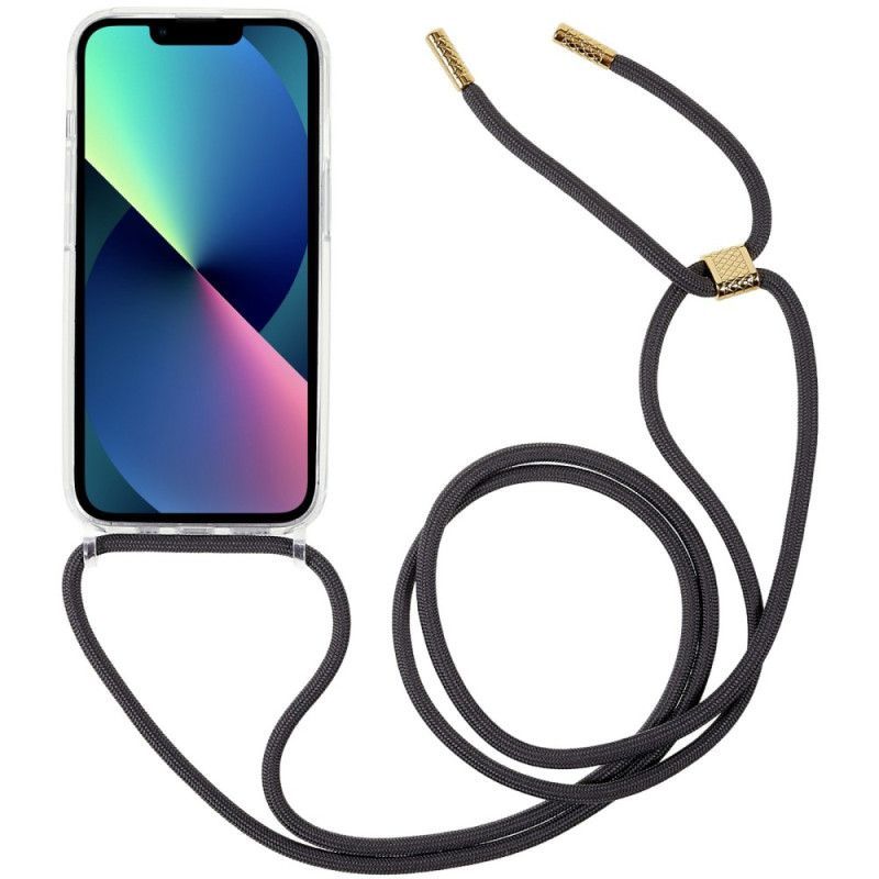 Kryt Na iPhone 14 Na Lana Průhledná Šňůrka