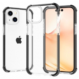Kryt Na iPhone 14 Průhledné Barevné Okraje