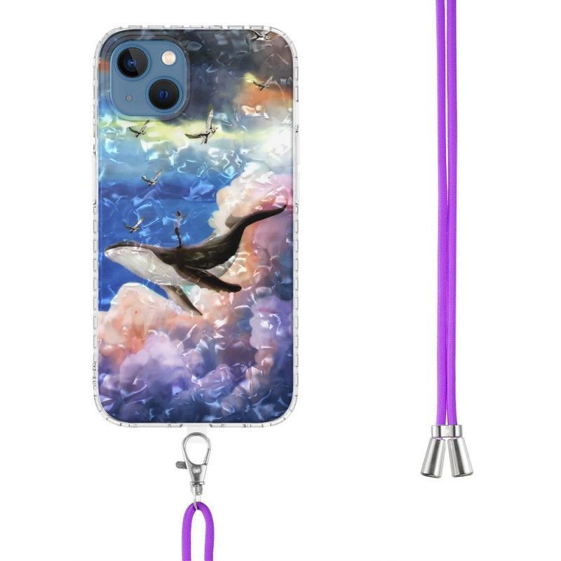 Kryt Na iPhone 14 Stylizovaná Velryba