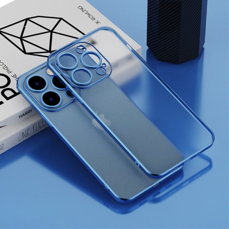 Kryt Na iPhone 14 Transparentní Kovový Styl