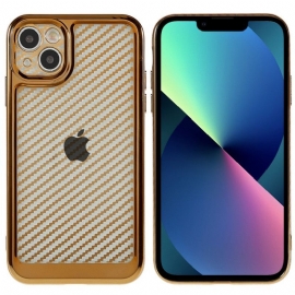 Kryty Na Mobil Na iPhone 14 Stylové Uhlíkové Vlákno