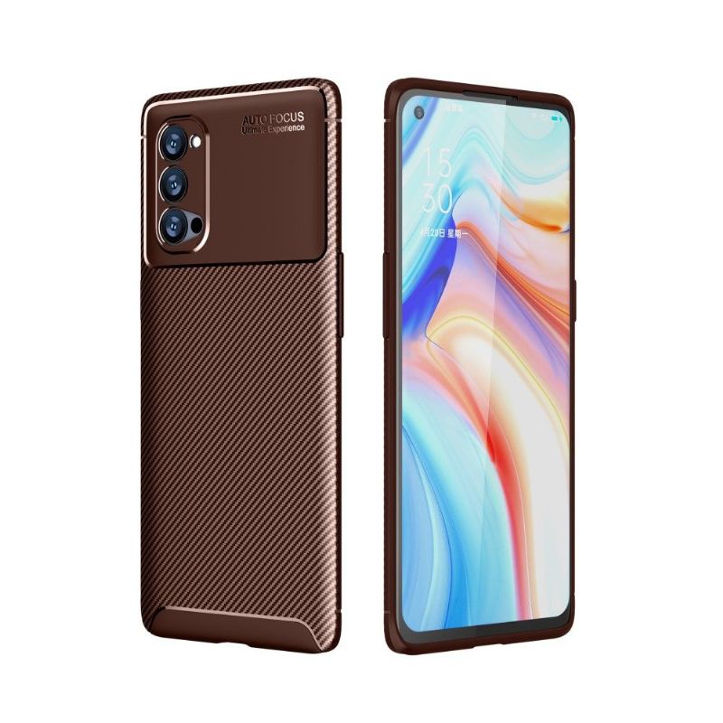 Kryty Na Mobil Na Oppo Reno 4 Pro 5G Efekt Uhlíkových Vláken