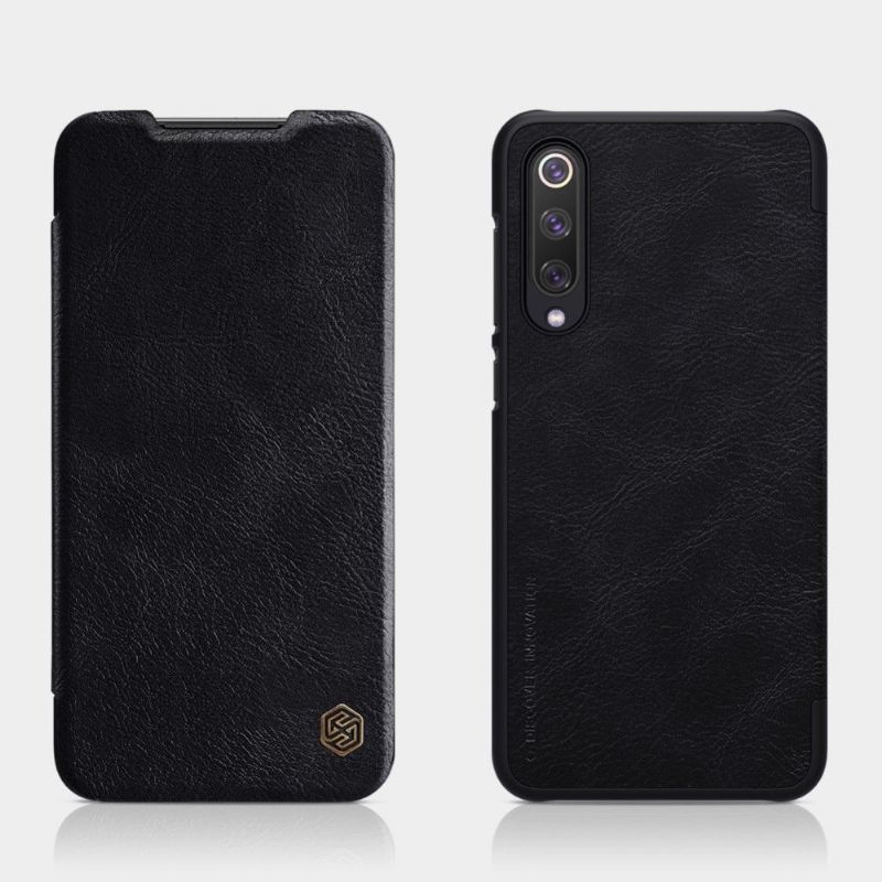 Flipové Pouzdro Na Xiaomi Mi 9 SE Kožený Potah Nillkin Qin - Černý