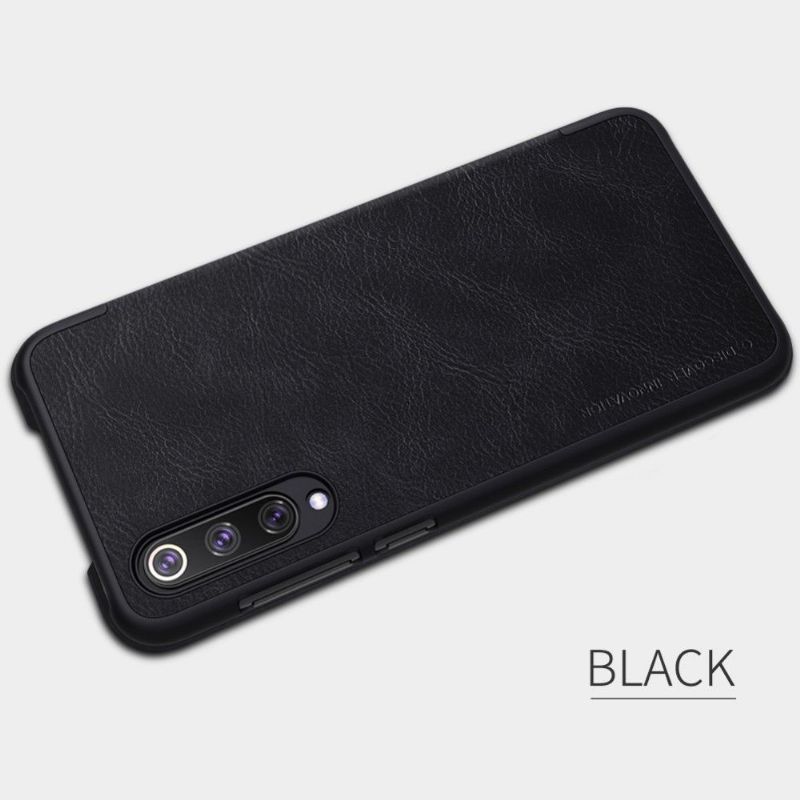 Flipové Pouzdro Na Xiaomi Mi 9 SE Kožený Potah Nillkin Qin - Černý