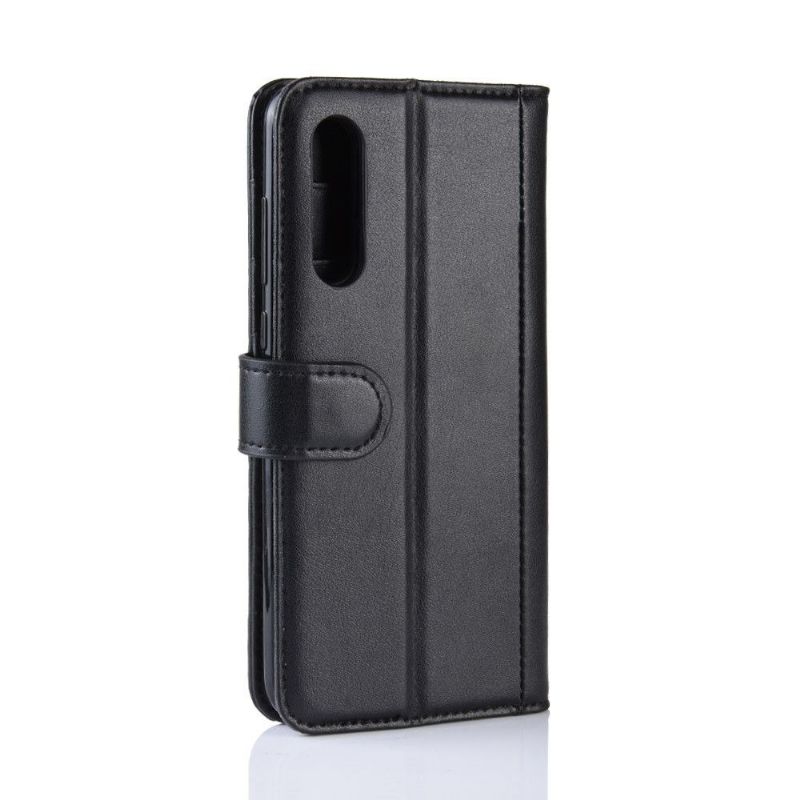 Pouzdra Na Xiaomi Mi 9 SE Prémiový Kožený Držák Na Karty - Černý
