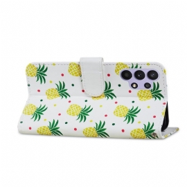 Flipové Pouzdro Na Samsung Galaxy A32 5G Ananas