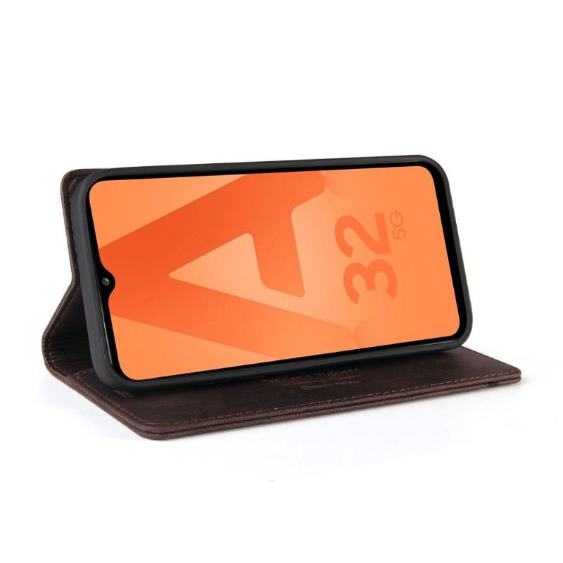 Flipové Pouzdro Na Samsung Galaxy A32 5G Gq.utrobe Faux Leather Retro