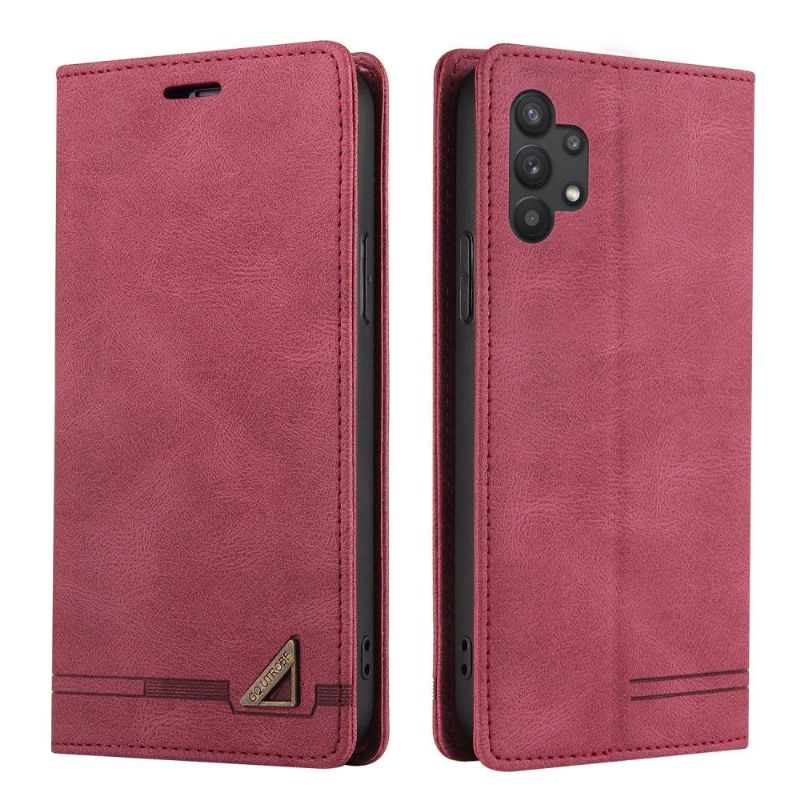 Flipové Pouzdro Na Samsung Galaxy A32 5G Gq.utrobe Faux Leather Retro