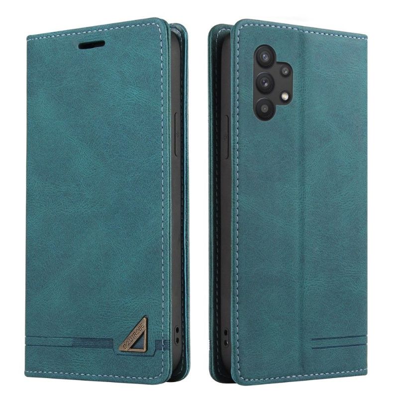 Flipové Pouzdro Na Samsung Galaxy A32 5G Gq.utrobe Faux Leather Retro