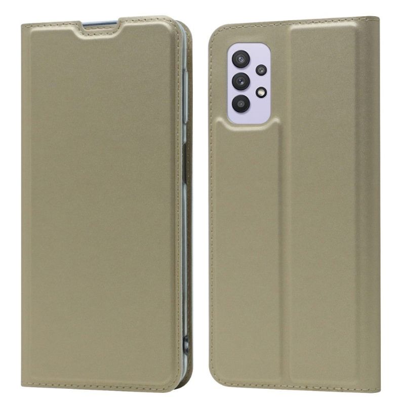 Flipové Pouzdro Na Samsung Galaxy A32 5G Obchodní Imitace Kůže