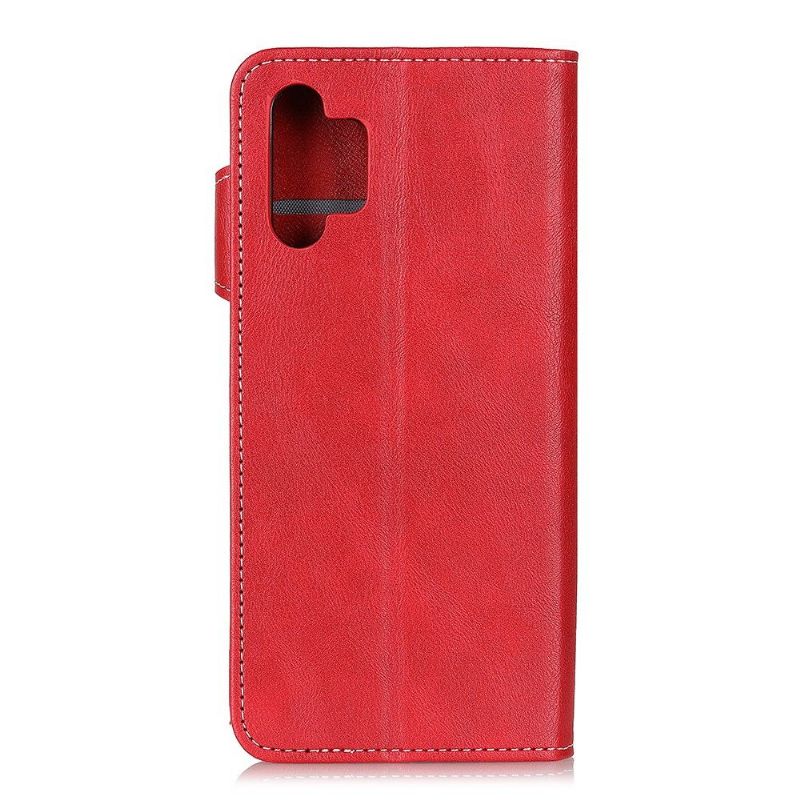 Flipové Pouzdro Na Samsung Galaxy A32 5G Odkryté Švy Ve Tvaru S