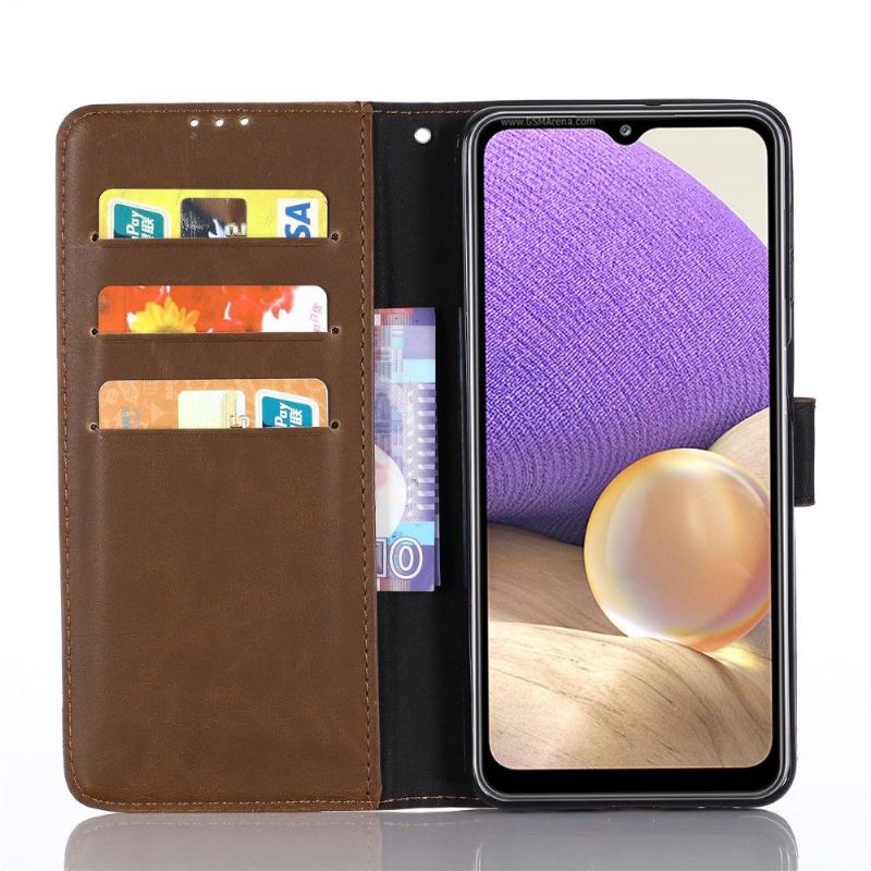 Flipové Pouzdro Na Samsung Galaxy A32 5G Retro Kožený Efekt