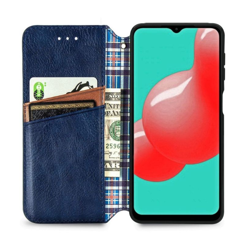 Kožené Pouzdro Na Samsung Galaxy A32 5G Držák Karty Kub Design