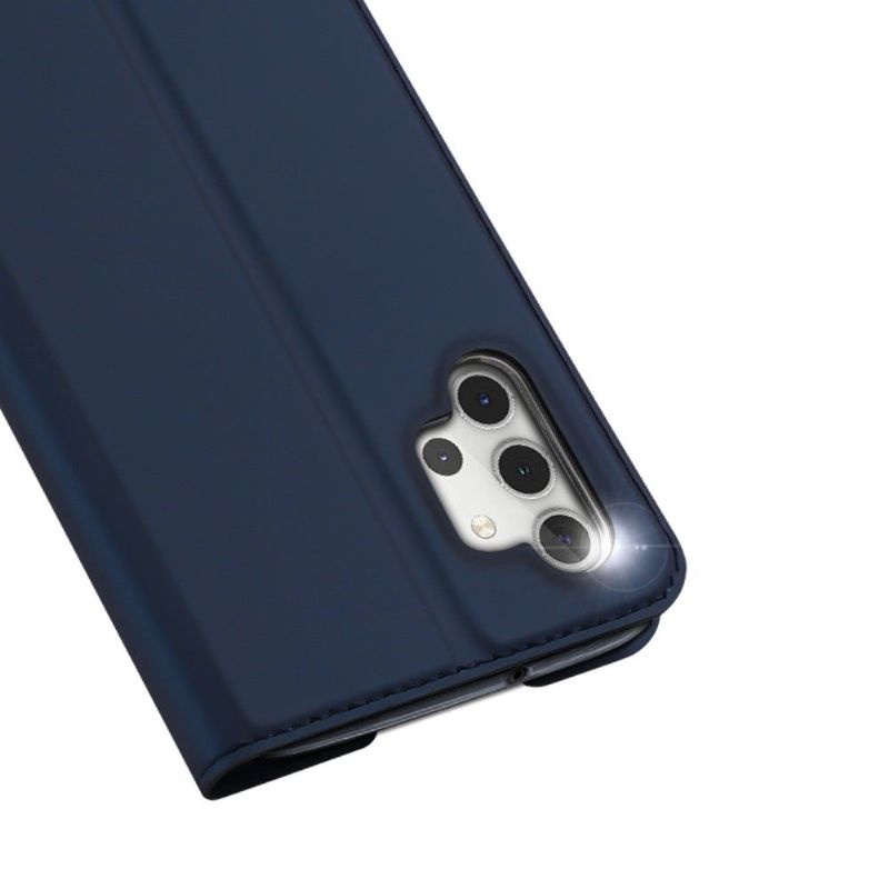 Kožené Pouzdro Na Samsung Galaxy A32 5G Obchodní Saténový Efekt