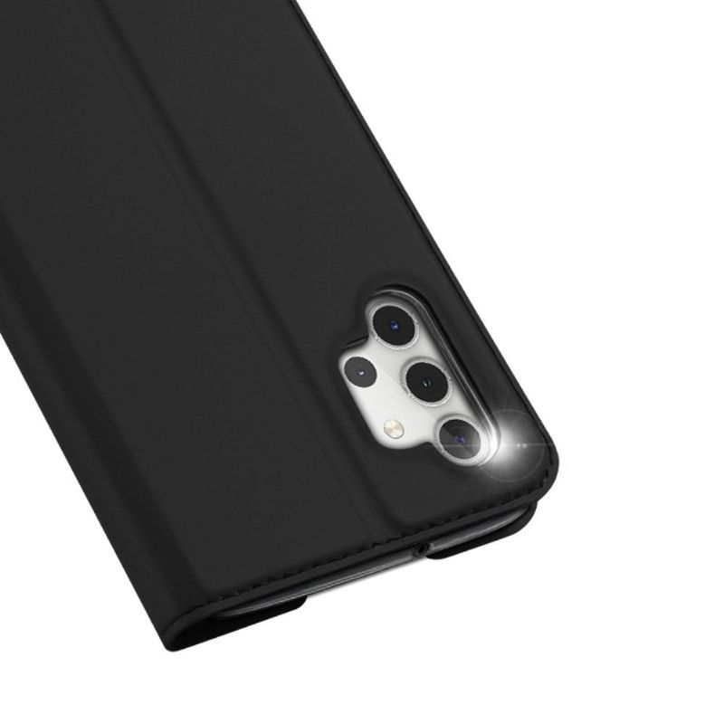 Kožené Pouzdro Na Samsung Galaxy A32 5G Obchodní Saténový Efekt