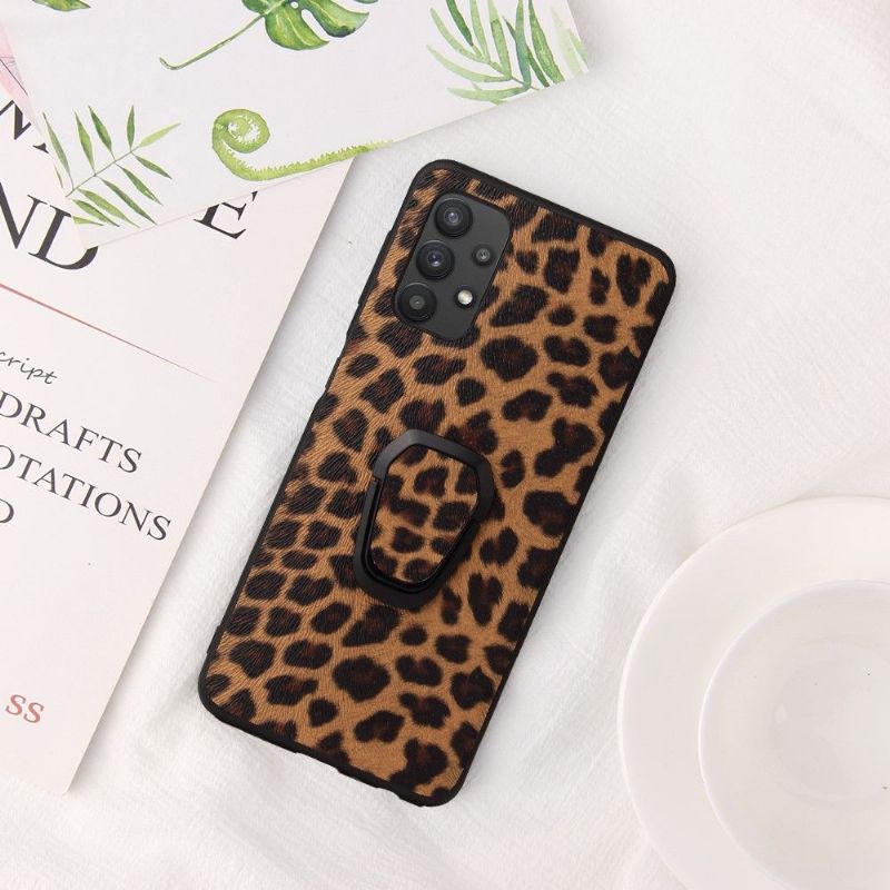 Kryt Na Samsung Galaxy A32 5G Prsten S Leopardím Vzorem
