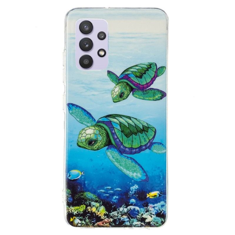 Kryty Na Mobil Na Samsung Galaxy A32 5G Fluorescenční Želvy