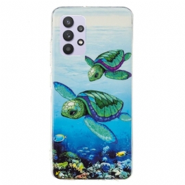 Kryty Na Mobil Na Samsung Galaxy A32 5G Fluorescenční Želvy