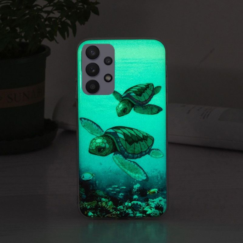 Kryty Na Mobil Na Samsung Galaxy A32 5G Fluorescenční Želvy