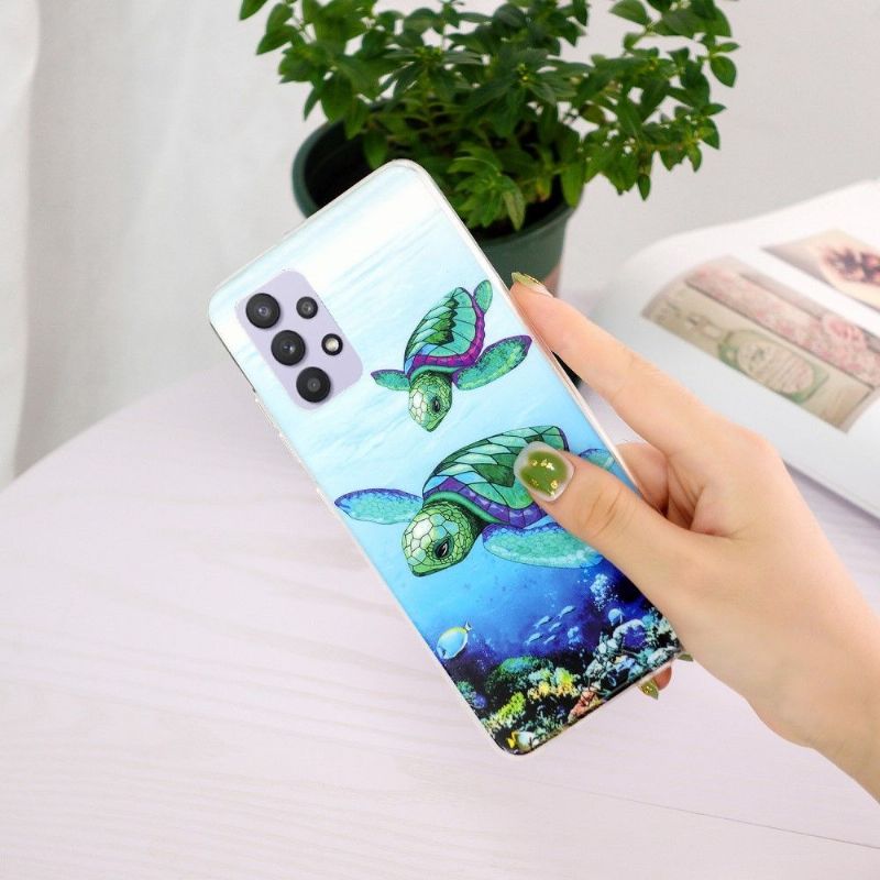 Kryty Na Mobil Na Samsung Galaxy A32 5G Fluorescenční Želvy