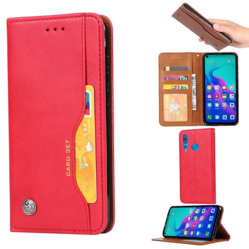 Flipové Pouzdro Na Honor 9X Pouzdro Na Stojan Z Imitace Kůže