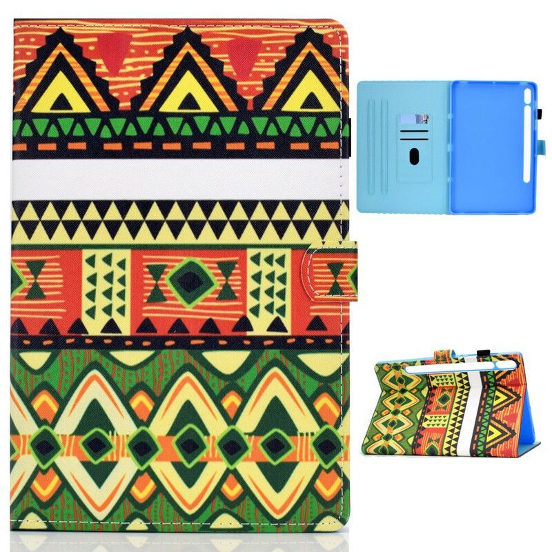 Flipové Pouzdro Na Samsung Galaxy Tab S8 / Tab S7 Aztécký